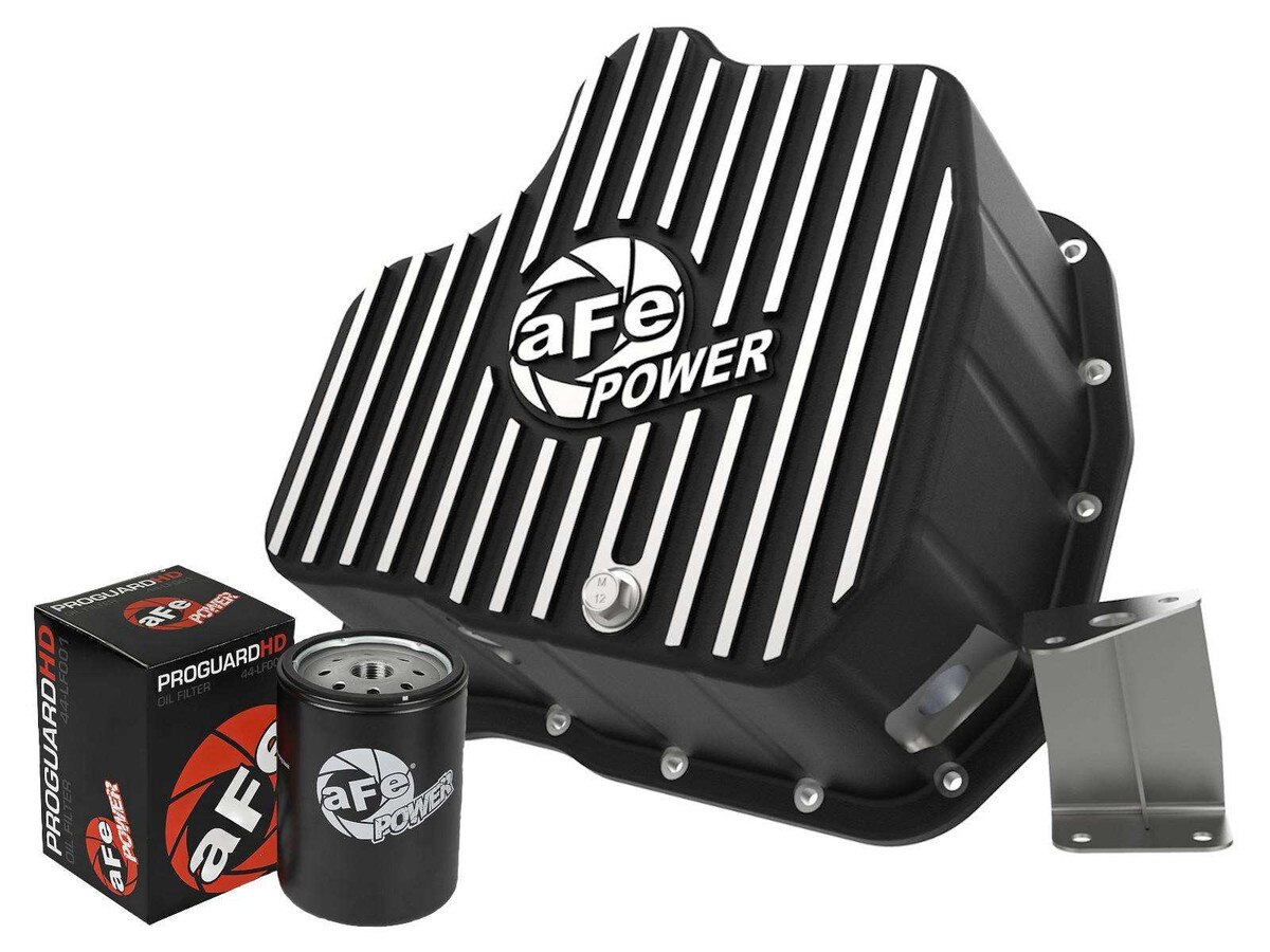 Chevrolet, GMC (6.6) Engine Oil Pan - aFe Power - 46-71080B