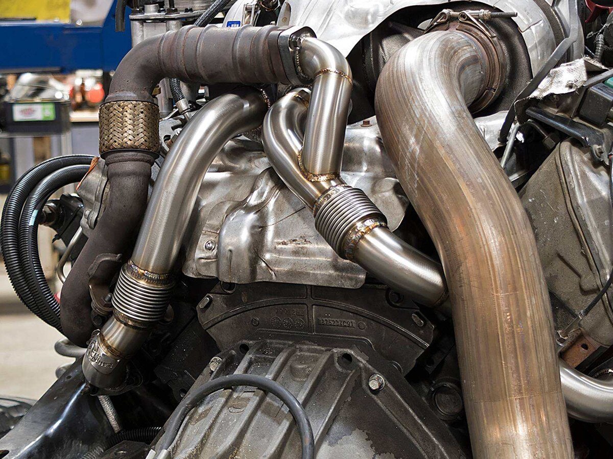 Ford (6.4) Exhaust Header - aFe Power - 48-33016-PK