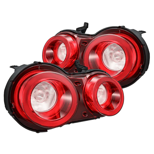 LED Taillights Red Clear - AlphaRex - 692001