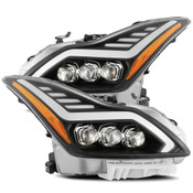 08-13 Infiniti G37/14-15 Q60 Coupe LED Projector Headlights Plank Style Design Matte Black