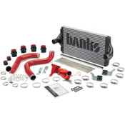 Intercooler System W/Boost Tubes Tubes (red powder-coated) 99 Ford 7.3L Banks Power