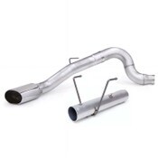 Monster Exhaust System 5-inch Single Exit Chrome SideKick Tip for 13-18 Ram 2500/3500 6.7L Cummins CCLB Banks Power