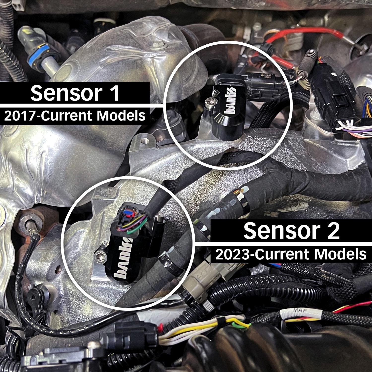 Dual MAP sensor location