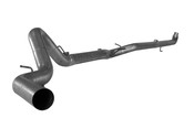 4.0 Inch Downpipe Back Single Aluminized Steel without Muffler 2007.5-2010 GM 2500/3500 6.6L Duramax FLO PRO Exhaust