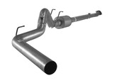 4.0 Inch Downpipe Back Single Exhaust Cab and Chassis Aluminized Steel with Muffler 2011-2019 Ford 6.7L F350/F450/F550 C and C Powerstroke FLO PRO Exhaust