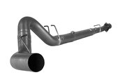 4.0 Inch Downpipe Back Single Stainless Steel without Muffler 2008-2010 Ford 6.4L F250/F350 Powerstroke FLO PRO Exhaust