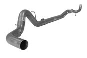 4.0 Inch Downpipe Back Single Stainless Steel without Muffler 2011-2015 GM 2500/3500 6.6L Duramax FLO PRO Exhaust