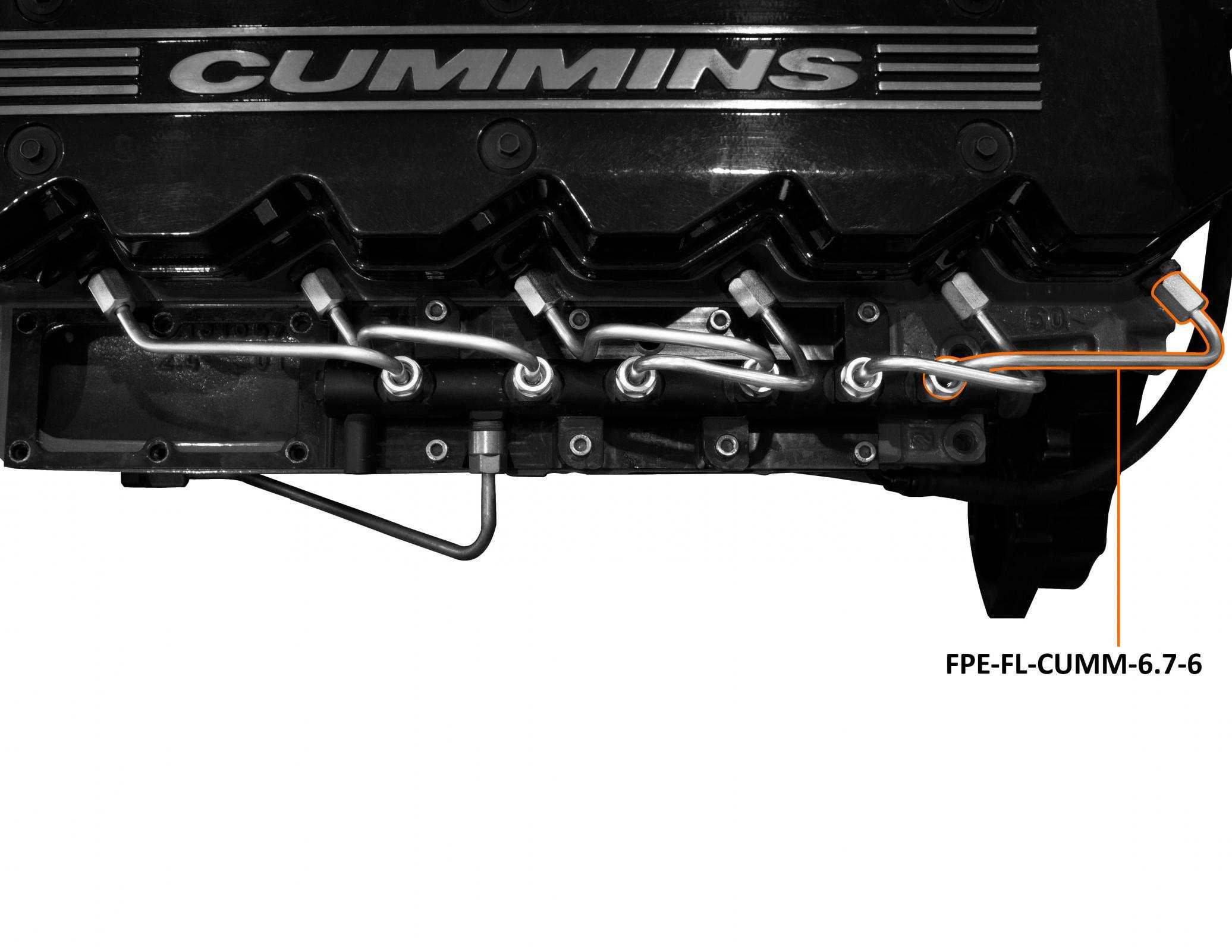 07.5-18 6.7L RAM 2500/3500 Cummins Number 6 Injection Line - Fleece Performance - FPE-FL-CUMM-6.7-6