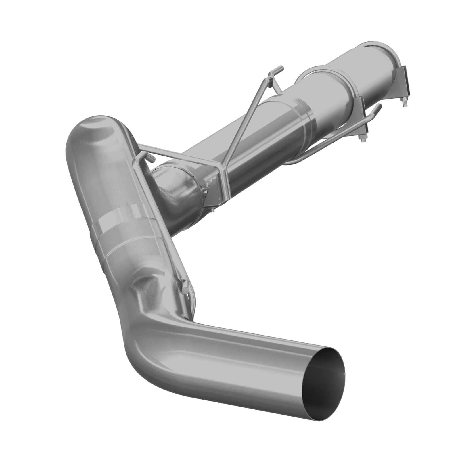 5 Inch Cat Back Exhaust System Single Side Exit No Muffler For 04