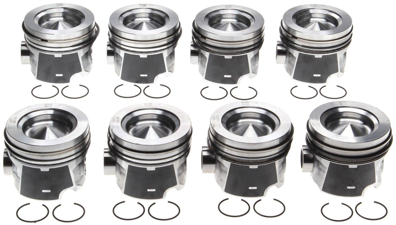 Engine Piston Set Of 8 - Oversize 0.50 mm - MAHLE - 224-3852WR-0.50MM