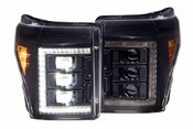2011-2016 Ford Super Duty XB Led Headlights White DRL -Morimoto -LF505-ASM