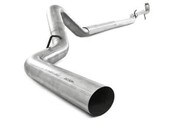 4" Down Pipe Back, Race System, without bungs, without muffler, AL