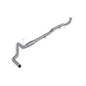 4" Down Pipe Back, Race System, without bungs, with muffler, AL