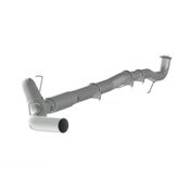5" Down Pipe Back, Race System, without bungs, with muffler, AL