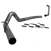 4" Down Pipe Back, Race System, without bungs, without muffler, AL