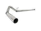 4" Down Pipe Back, Race System, without bungs, without muffler, - SLM Series