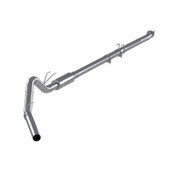 4" Down Pipe Back, Race System, without bungs, with muffler - P Series