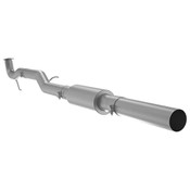 4" Race Pipe without bungs, with muffler, AL