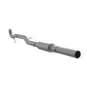 4" Race Pipe without bungs, with muffler, AL