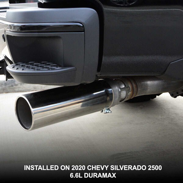 20152023 GM 6.6L Duramax 304 Stainless Steel Exhaust Tip (Black)