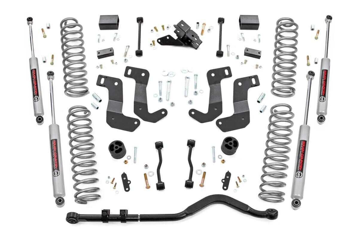 3.5 Inch Lift Kit - C/A Drop - 4-Door - Jeep Wrangler Unlimited 4WD (18 ...