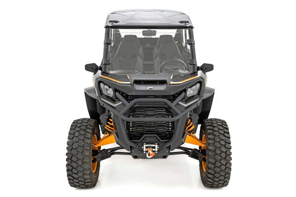 LV Manufacturing Vented Windshield For Can-Am Commander XT 1000R (2021+ Models) - Clear Polycarbonate, Front Mount