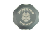 Sinister Diesel Brake Master Cylinder Cap for 1999-2016 Ford Powerstroke (Gray)