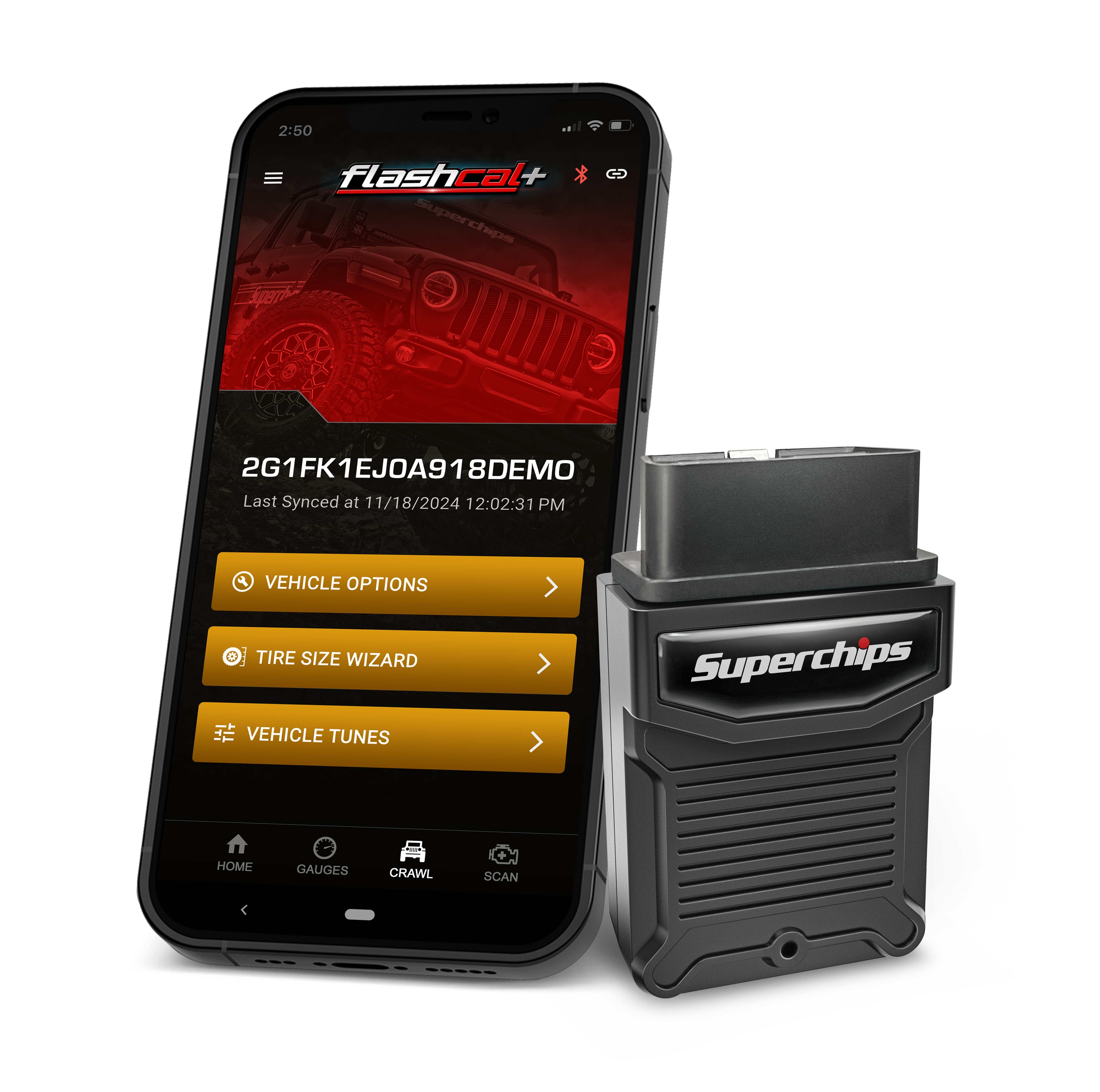 Jeep (2.0, 3.0, 3.6, 3.8) Vehicle Tuning Flash Tool - Superchips