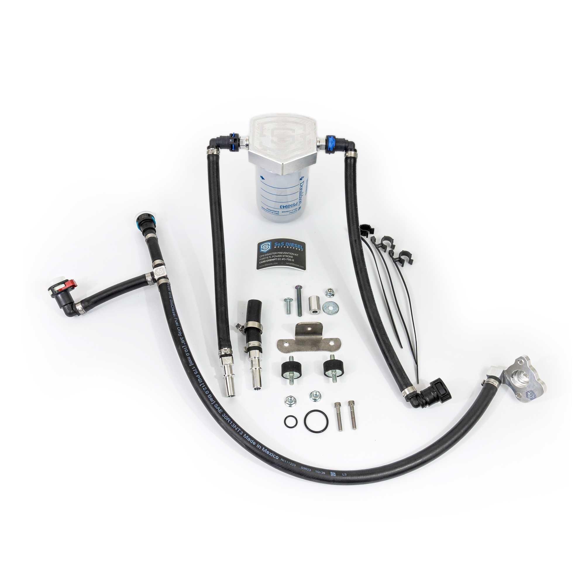 Gen2.1 2011-2025 6.7L Power Stroke CP4 Disaster Prevention Kit With Return Filter Assembly S&S Diesel - SS Diesel Motorsport - CP4-6.7F-BP-G2.1